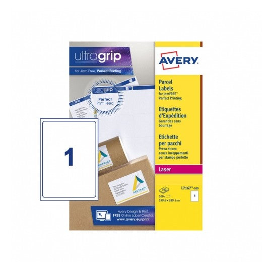 AVERY Zweckform – Versand-Etiketten, 289 mm × 200 mm, weiss, Papier, permanent