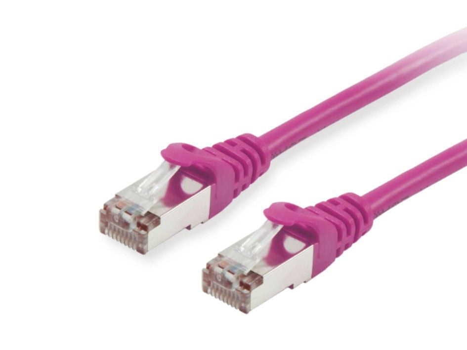 Equip Patchkabel – Cat6 S/FTP (S‑STP), 0,25 m, Violett, LSZH, RJ‑45