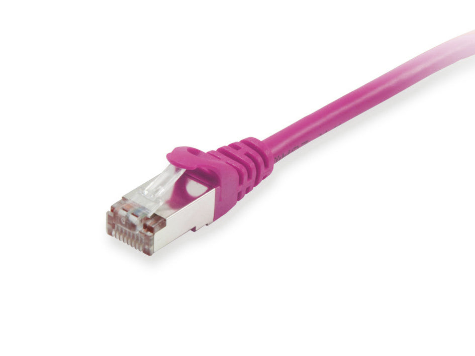 Equip Patchkabel – Cat6 S/FTP (S‑STP), 0,25 m, Violett, LSZH, RJ‑45