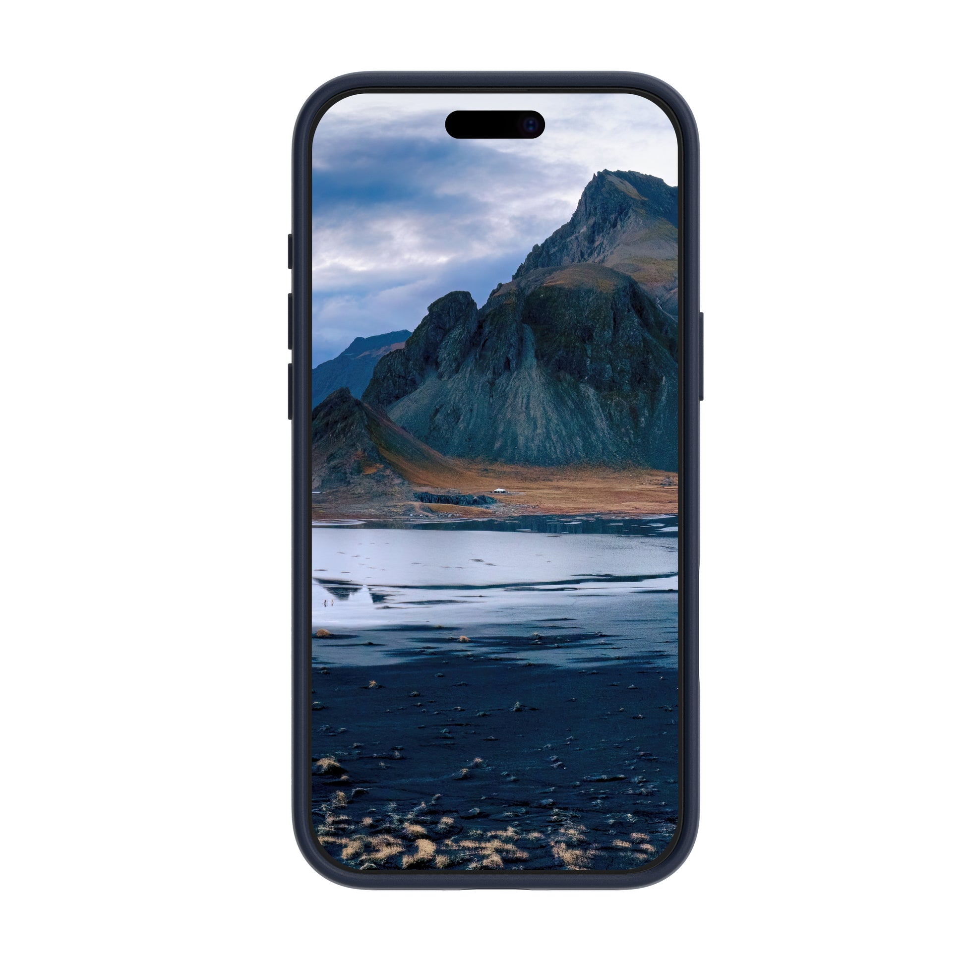 dbramante1928 Iceland Ultra D3O Backcover – für Apple iPhone 16 Plus, mit Ständer, Recycelter Kunststoff, Blau