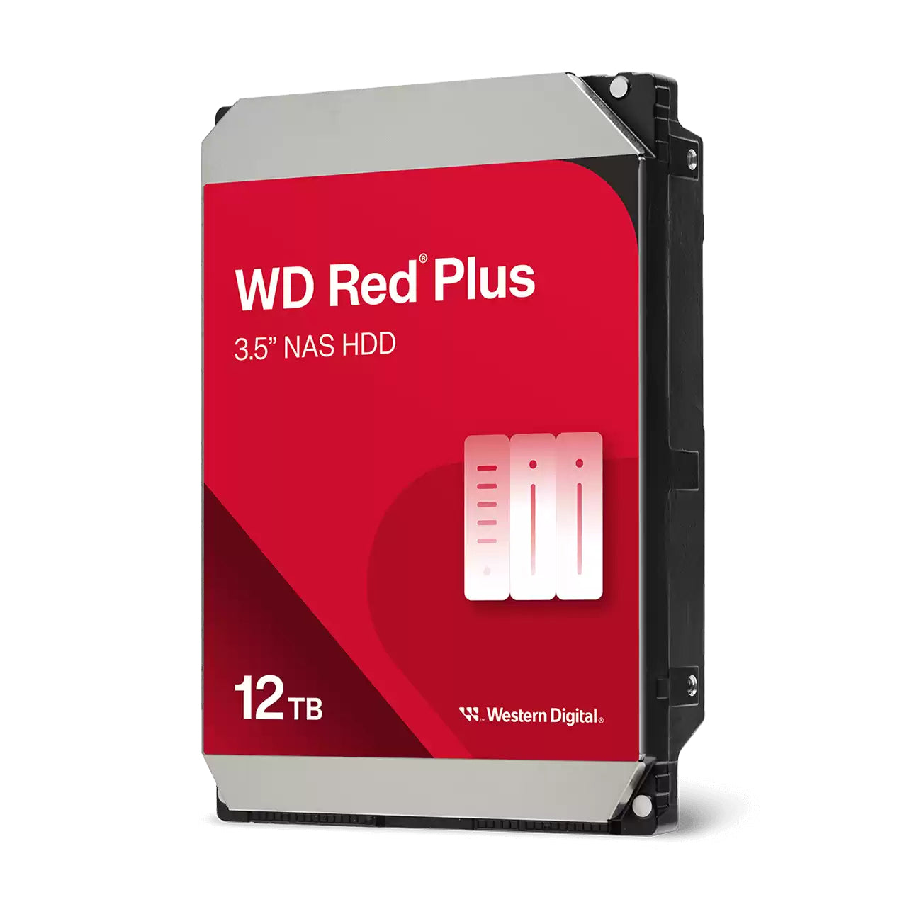 Western Digital Interne Festplatte – Red Plus, 12 TB, 3,5" SATA III 7'200 U/min 512 MB