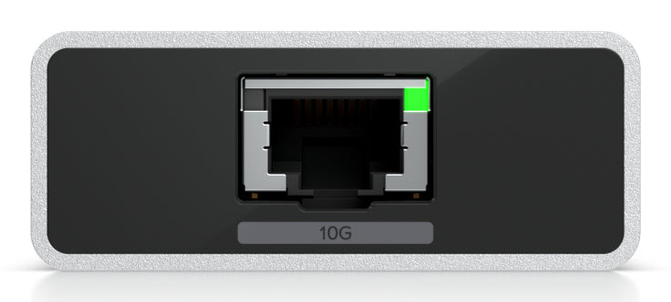 Ubiquiti Netzwerkadapter USB-C zu RJ-45 – 10 Gbit/s – für Windows, macOS, Linux – Schwarz/Grau