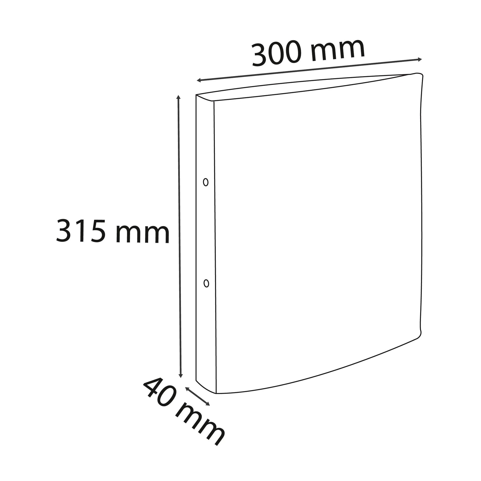 Exacompta Aquarel Ringbuch – 2-Ring Ø 25 mm – für A4 – Rückenbreite 4 cm – Pink