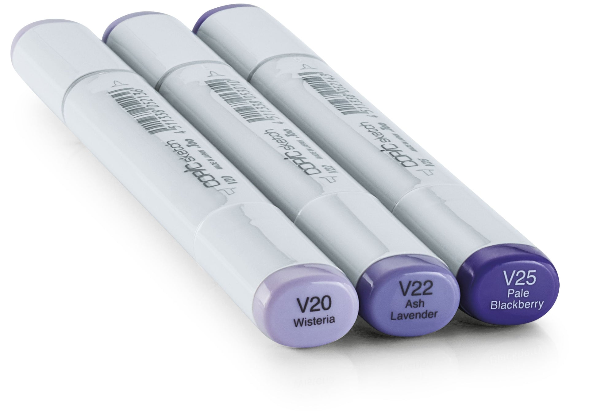 Copic Sketch Pinselstift, Doppelspitze – Pinsel + Meissel, alkoholbasiert, 3 Farben