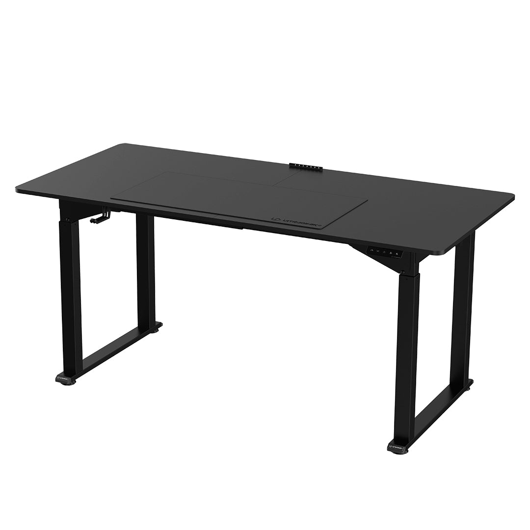 Ultradesk Uplift Gaming-Tisch – 160 × 75 cm, höhenverstellbar, schwarz, Stahl