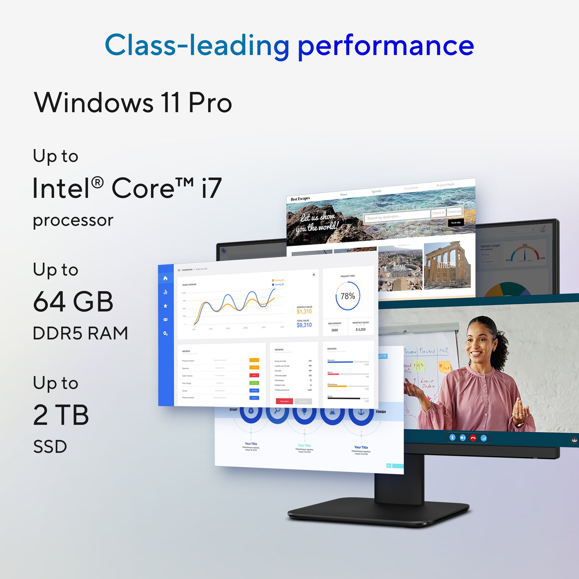 ASUS Expertcenter P400 All-in-One – 23,8" Full HD, Intel Core 5 210H, 16 GB RAM, 512 GB SSD, Windows 11 Pro