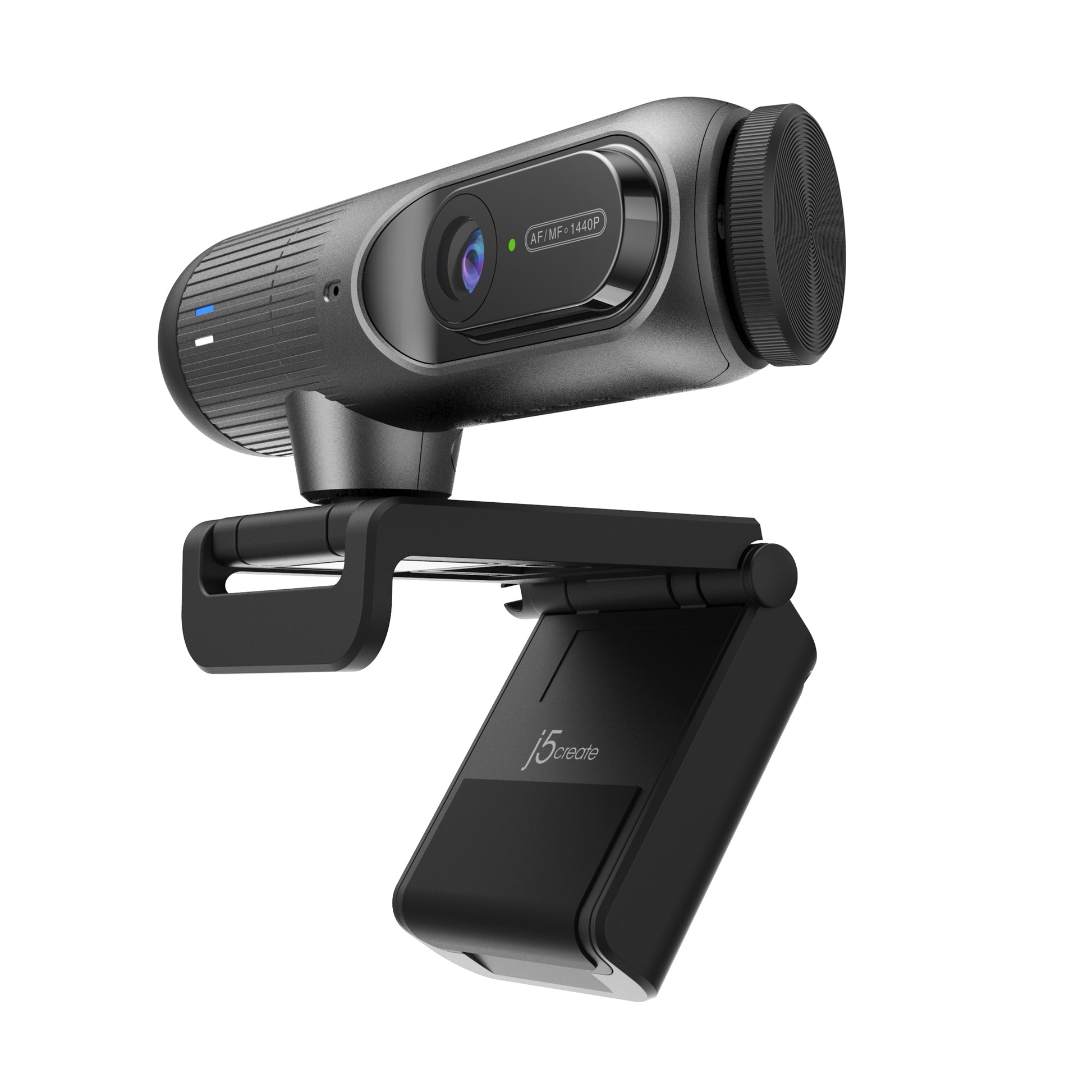 j5create Webcam – 2K, 60 fps, USB-C, Autofokus, Schwarz, für Windows, macOS & ChromeOS