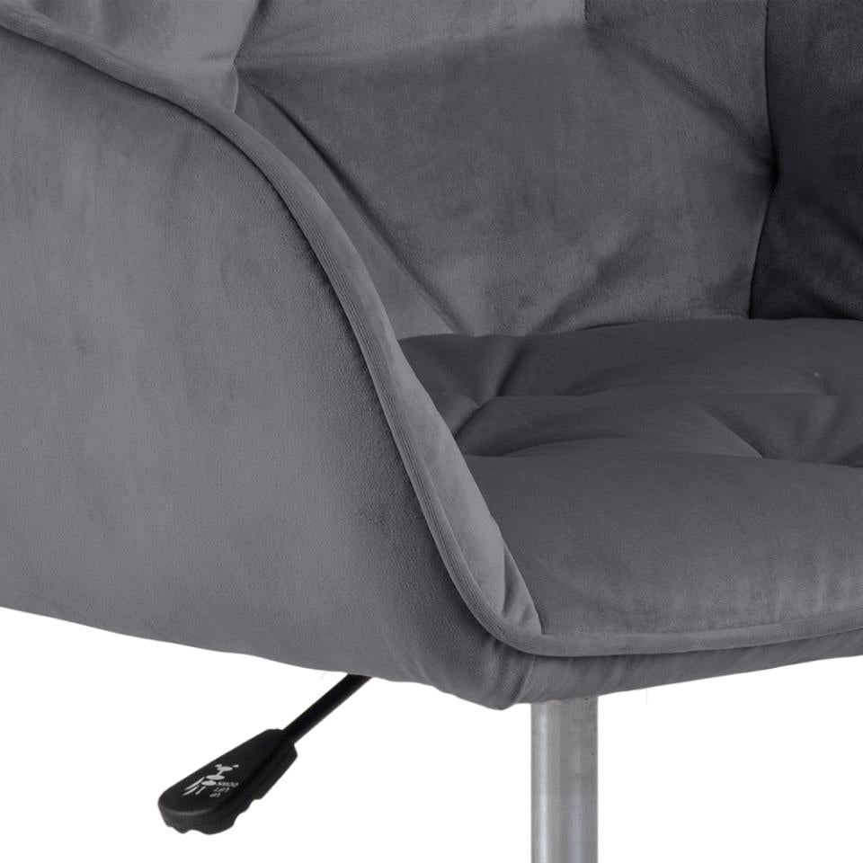 Actona AC Design Bürostuhl Brooke – dunkelgrau, Metallgestell