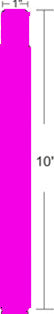 Zebra Armbandetiketten Z-Band Fun, 25 mm × 254 mm, Pink, 4 Stück/Box