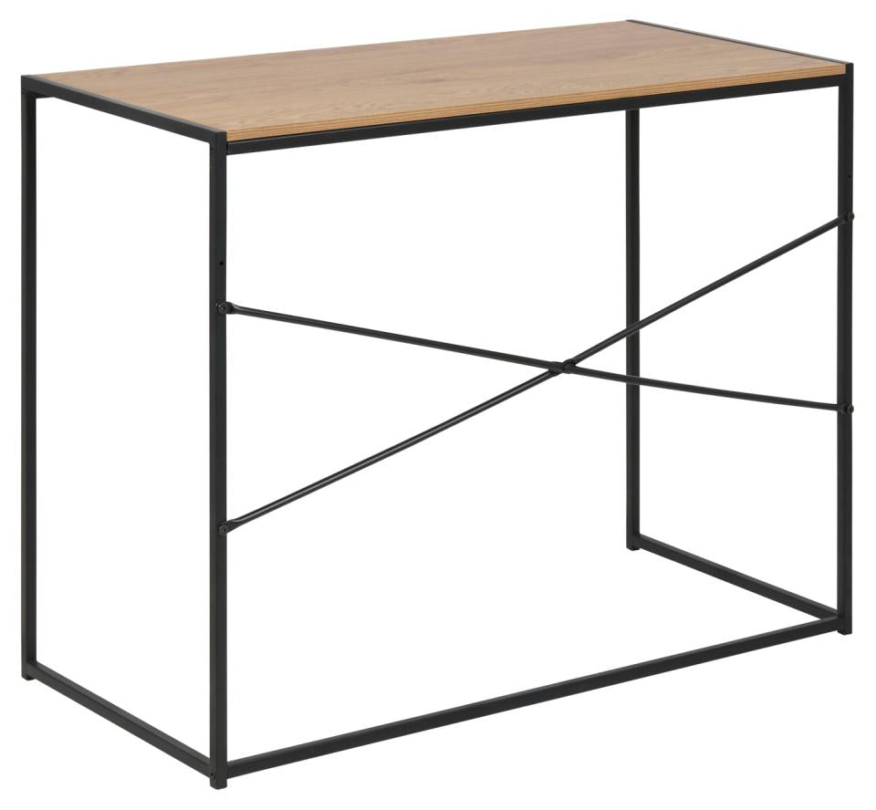 Actona AC Design – Stehtisch – 100 × 45 × 75 cm – schwarz/eiche