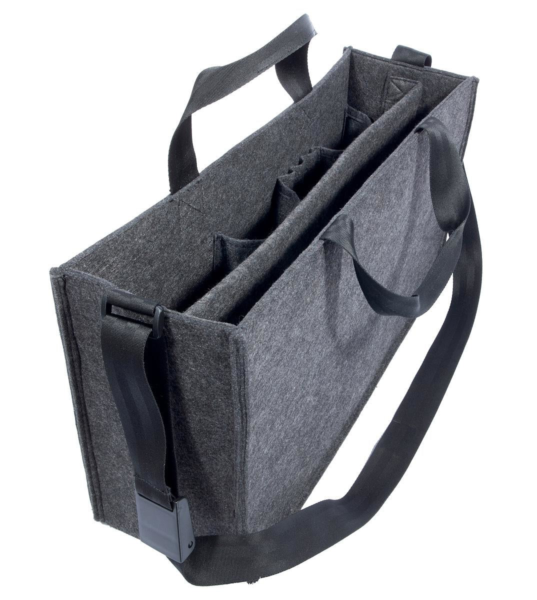 Sigel Desk-Sharing-Tasche – für Notebooks bis 17,3", Filz, Grau