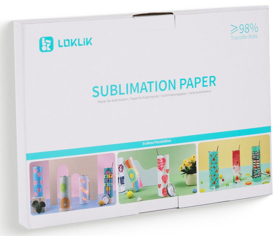 LOKLiK Sublimationspapier, Weiss, A3, für Drucker/Kopierer, 140 Blatt