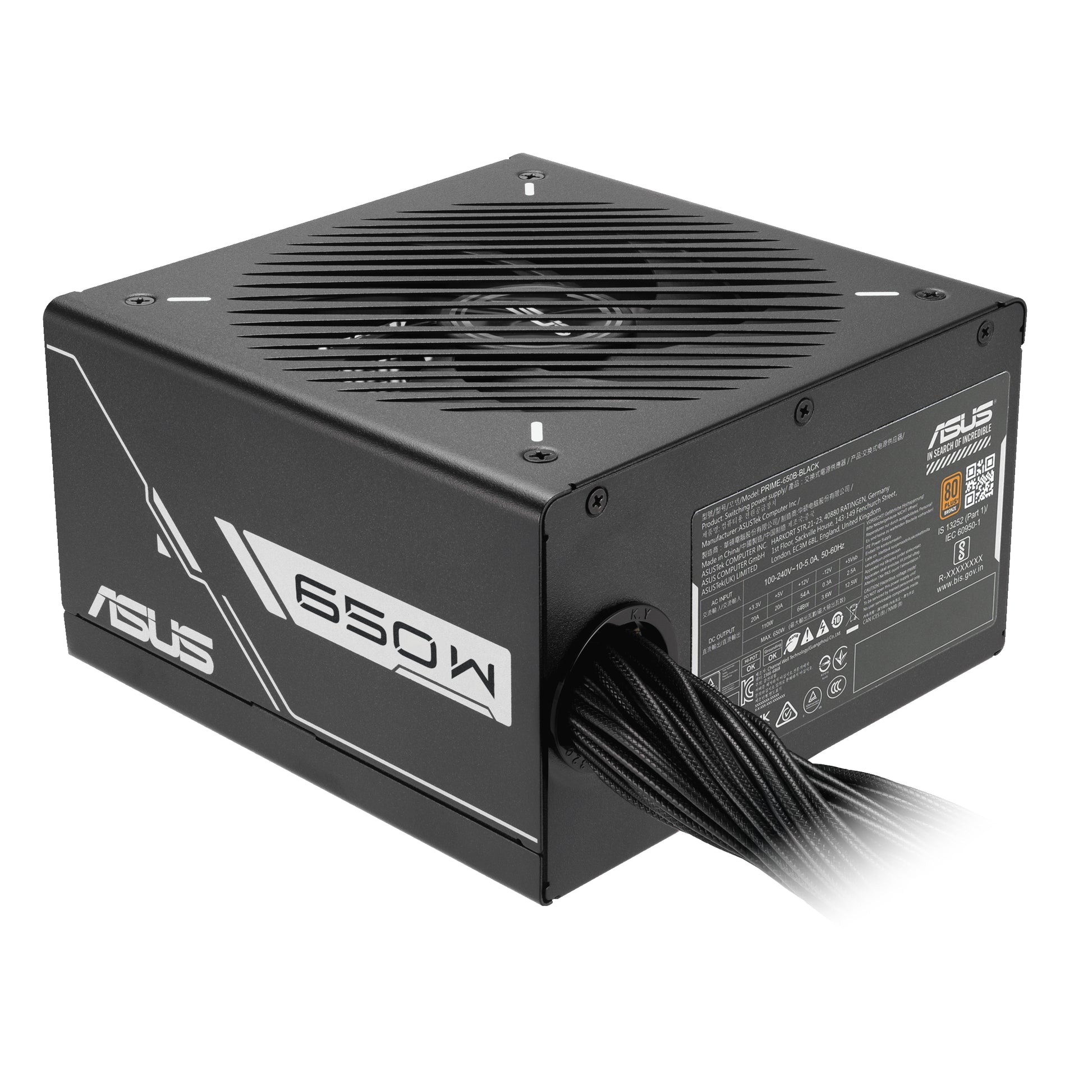 ASUS Prime 650B ATX-Netzteil 650 W 80 PLUS Bronze – vollständig modular, ATX
