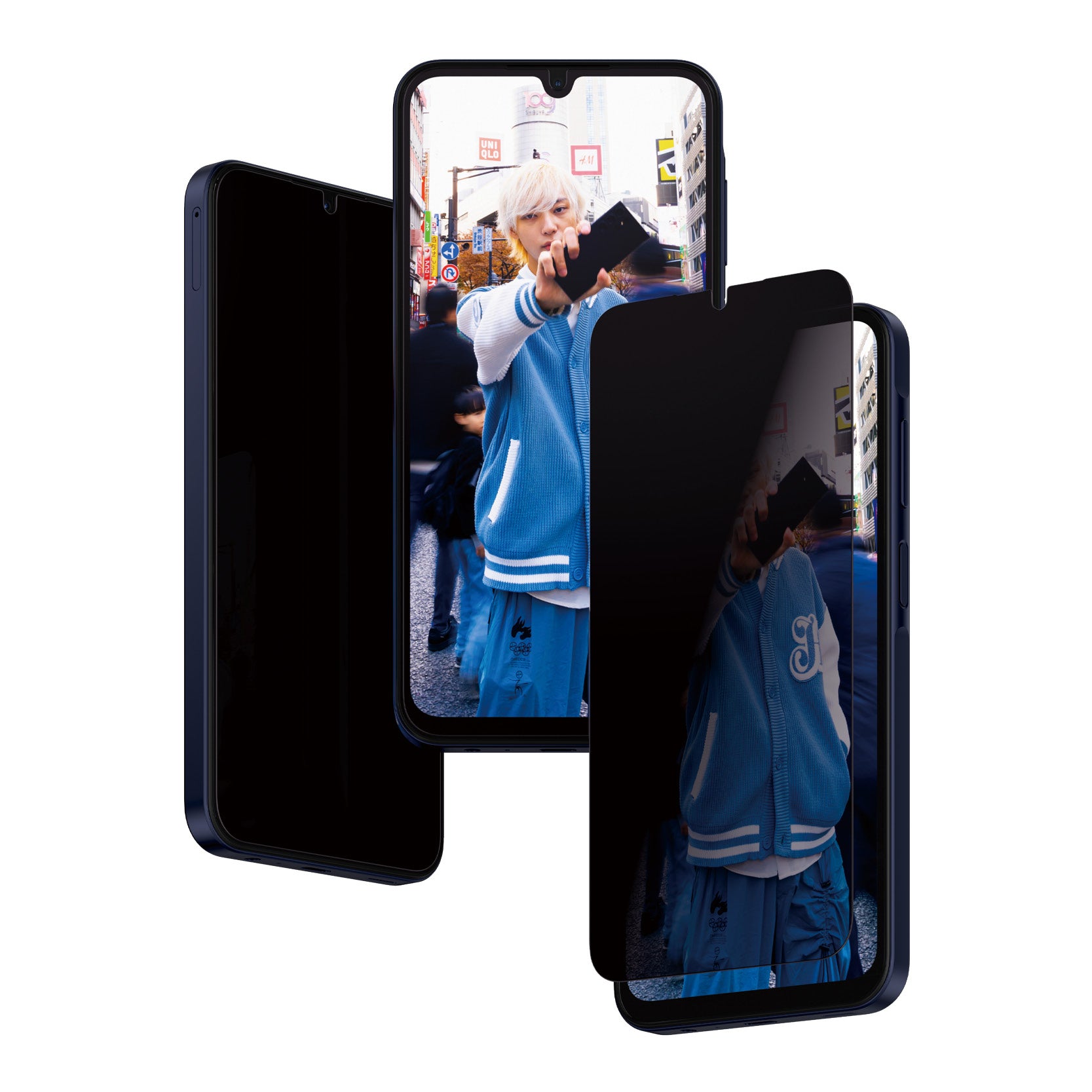 PanzerGlass Privacy-Filter (Panzerglas), Ultra-Weit Passform – für A15/A15 5G – mit Applikator
