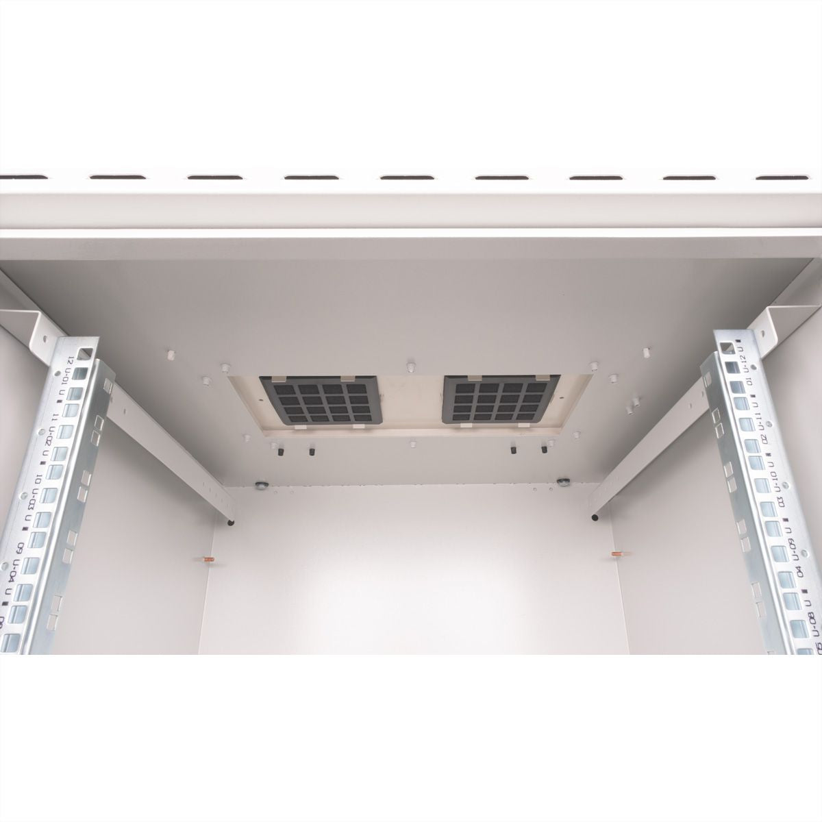 ROLINE Pro – 19" Wandverteiler 12U, IP55, abschliessbar, 600 × 600 × 713 mm, lichtgrau, Stahl