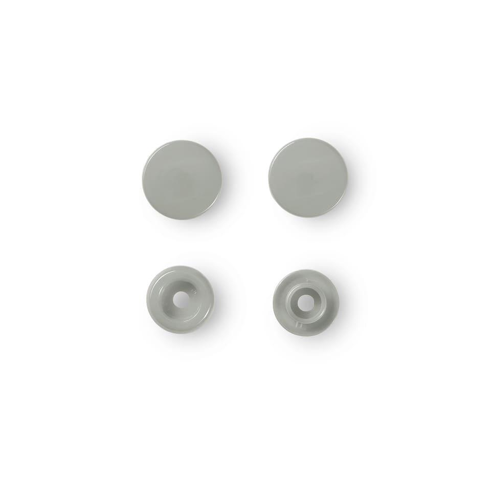 Prym Knöpfe Ø 12,4 mm – Polyoxymethylen (POM), grau, 30 Stück