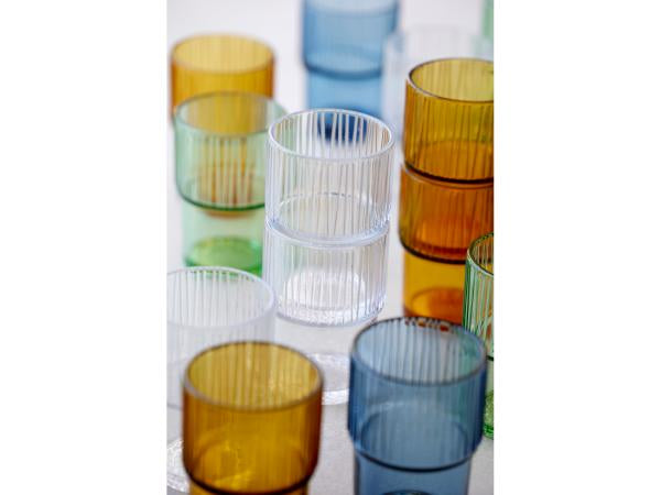 BITZ Latte Macchiato Becher Kusintha – 4er Set, 380 ml, Glas, Grün, spülmaschinenfest
