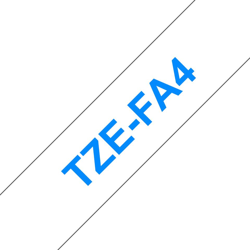 Brother Textilband – 12 mm × 3 m, weiss, blau