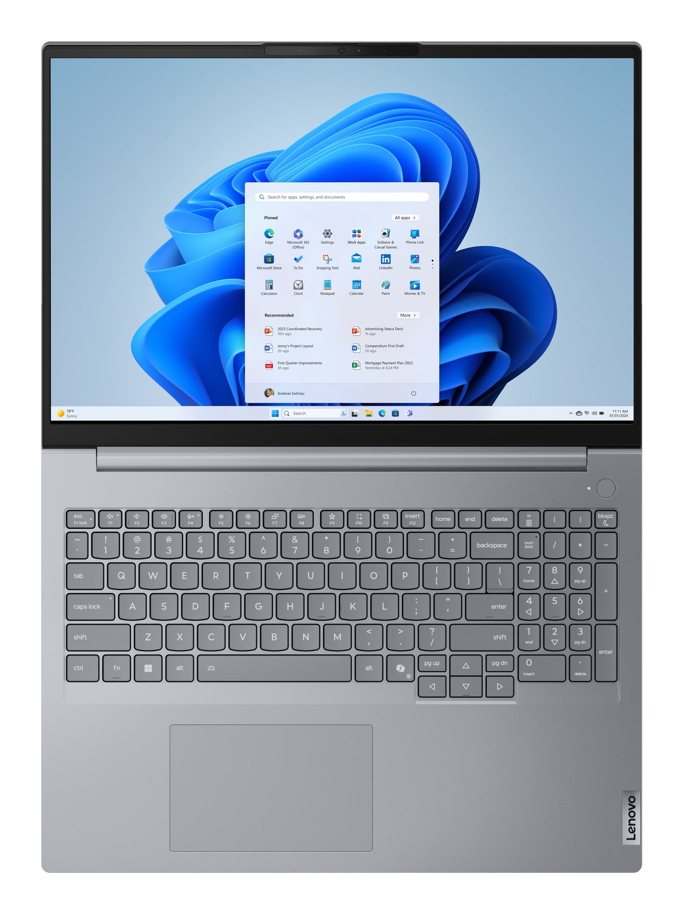 Lenovo ThinkBook 16 G8 Laptop – Wi‑Fi, Ethernet, Bluetooth – Netzstrom 100–240 V