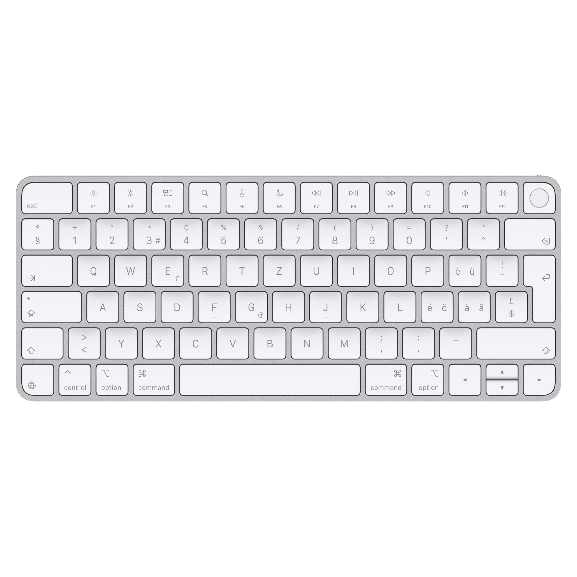 Apple Magic Keyboard – Tastatur, CH-Layout (DE-CH), mit Touch ID – für Mac-Modelle mit Apple Silicon