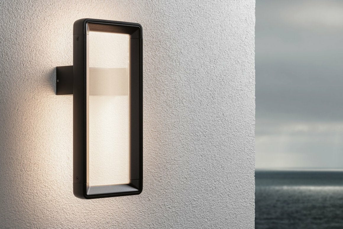 Paulmann Aussenwandleuchte – Warmweiss, 3000 K – IP44 – Netzbetrieb – mit Bewegungsmelder – Anthrazit – Metall