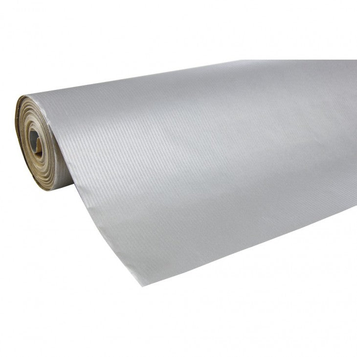 Clairefontaine Geschenkpapier Kraftpapier, matt gestrichen, silber – 70 cm × 50 m – 60 g/m²