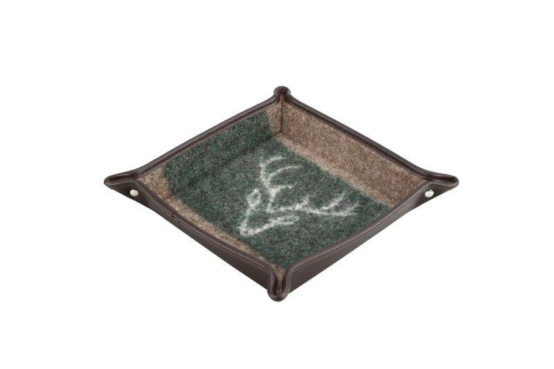 Eskimo Kleiderbügel – Leder, Braun, 18 × 4 × 18 cm