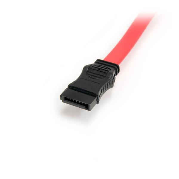 StarTech.com 12" Slimline SATA Adapter – Slimline SATA zu SATA + Molex (LP4), 6 Gbit/s, 0,304 m, Rot