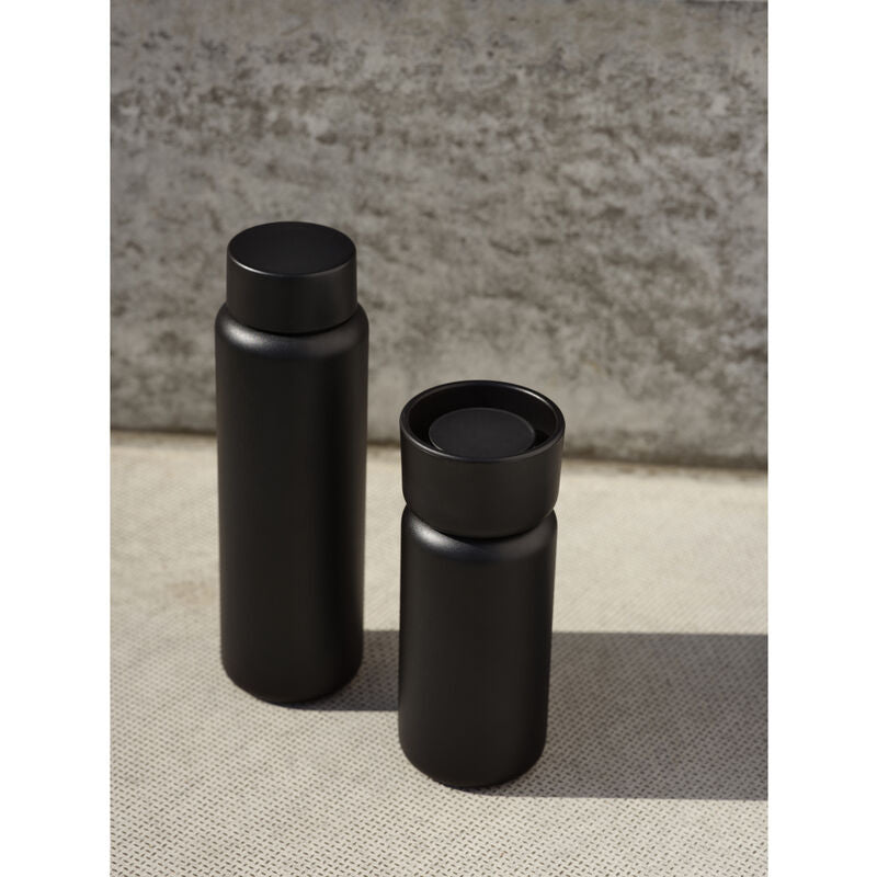Zone Denmark Singles Isolierflasche 650 ml – Doppelwandig, Edelstahl, Schwarz