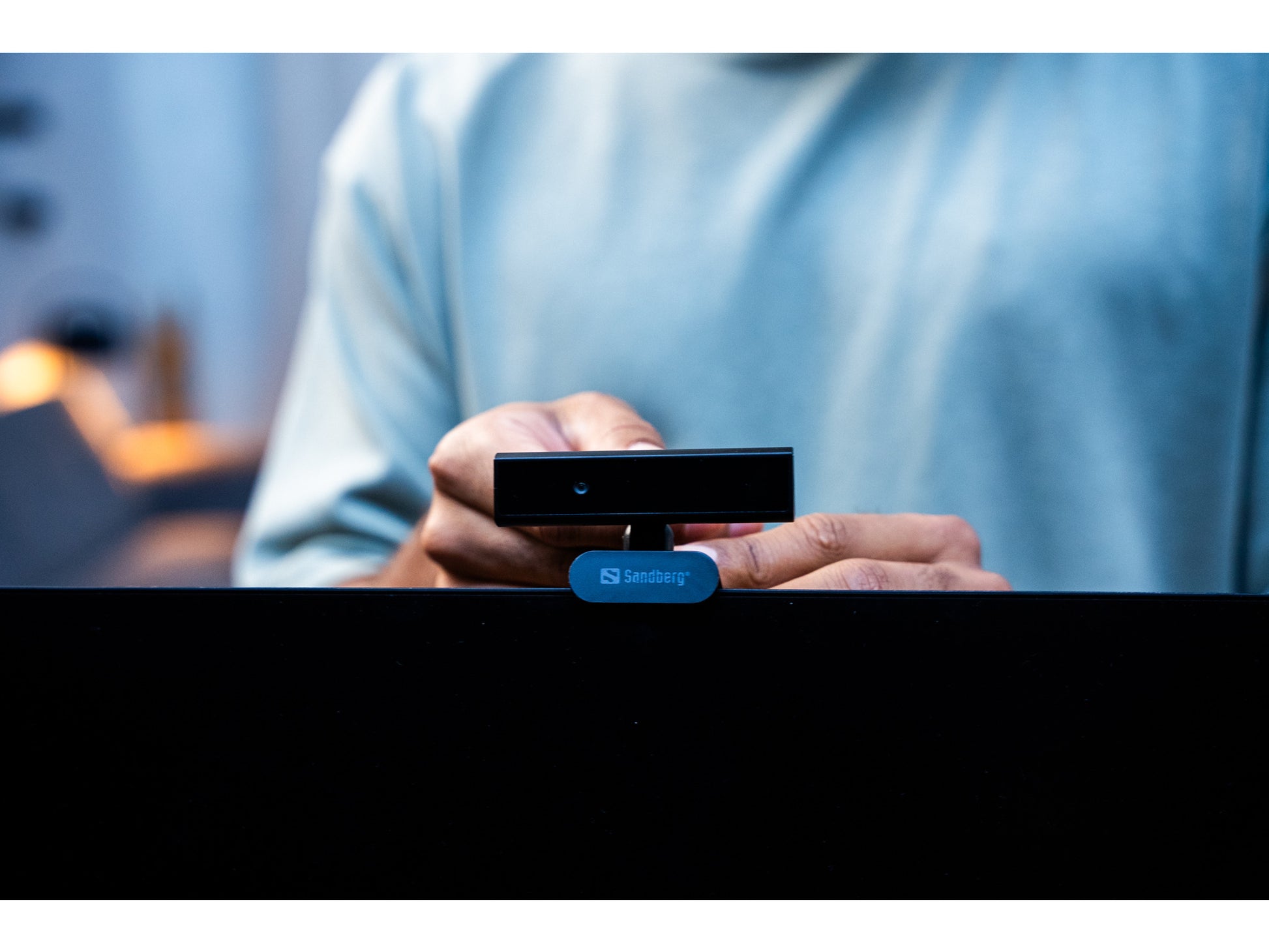 Sandberg Face-ID Webcam Mini – Webcam – Full HD 1080p, bis 30 fps, USB-C, 85° FOV, Schwarz
