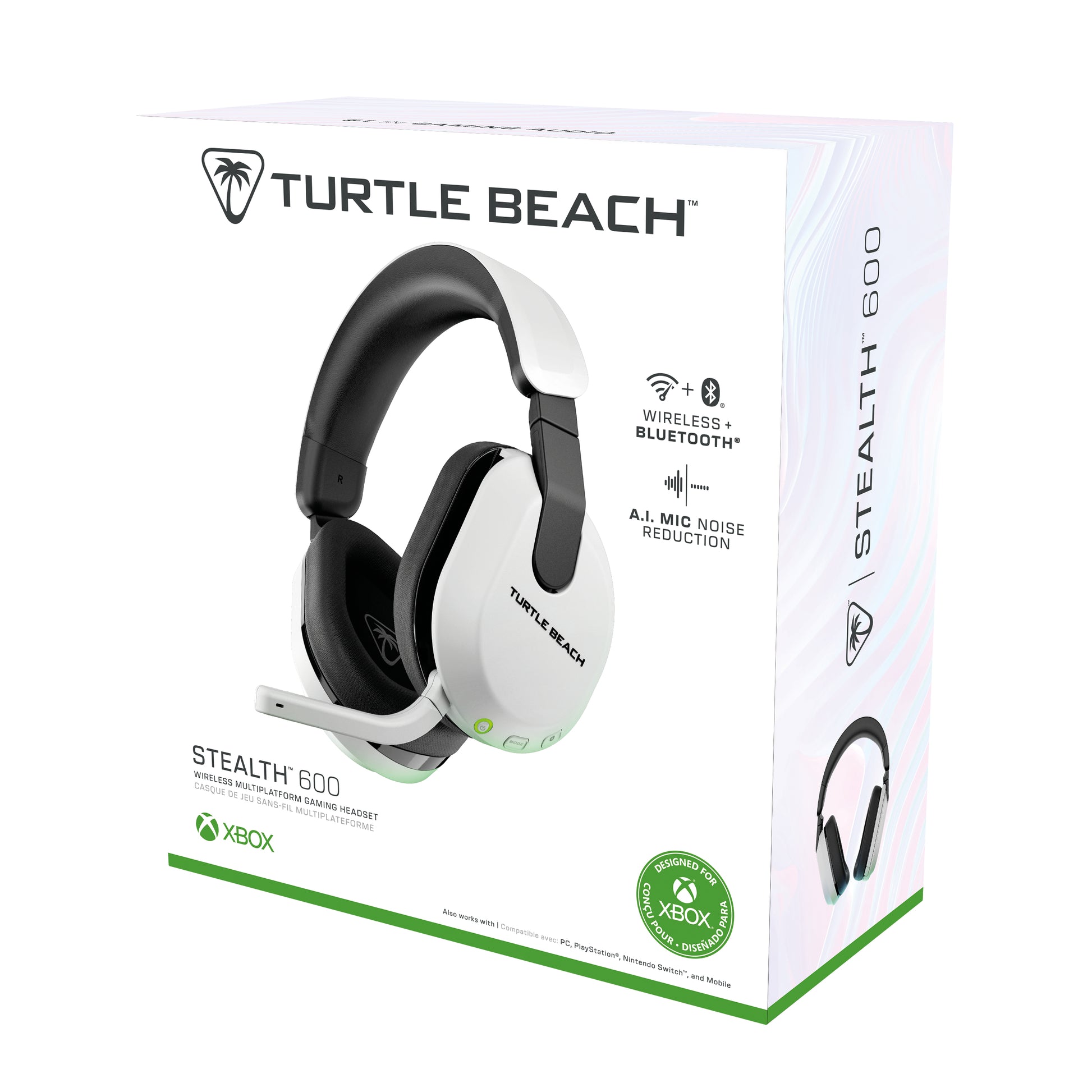 Turtle Beach Stealth 600 Gen 3 – Over-Ear Gaming-Headset – 2,4 GHz + Bluetooth 5.2 – Weiss – bis 80 h