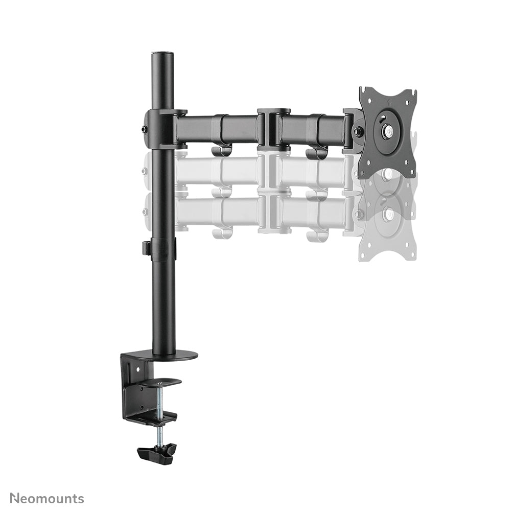 Neomounts Monitorarm, bis 27", VESA 75 × 75/100 × 100 mm, höhenverstellbar, schwenk-/drehbar, schwarz