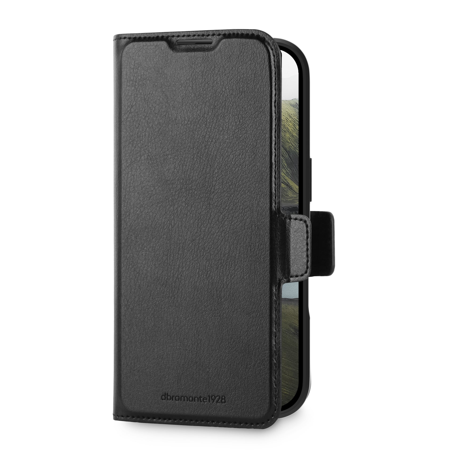 dbramante1928 Oslo Pro Wallethülle – für Apple iPhone 17, MagSafe, 3 Kartenfächer, PU, schwarz