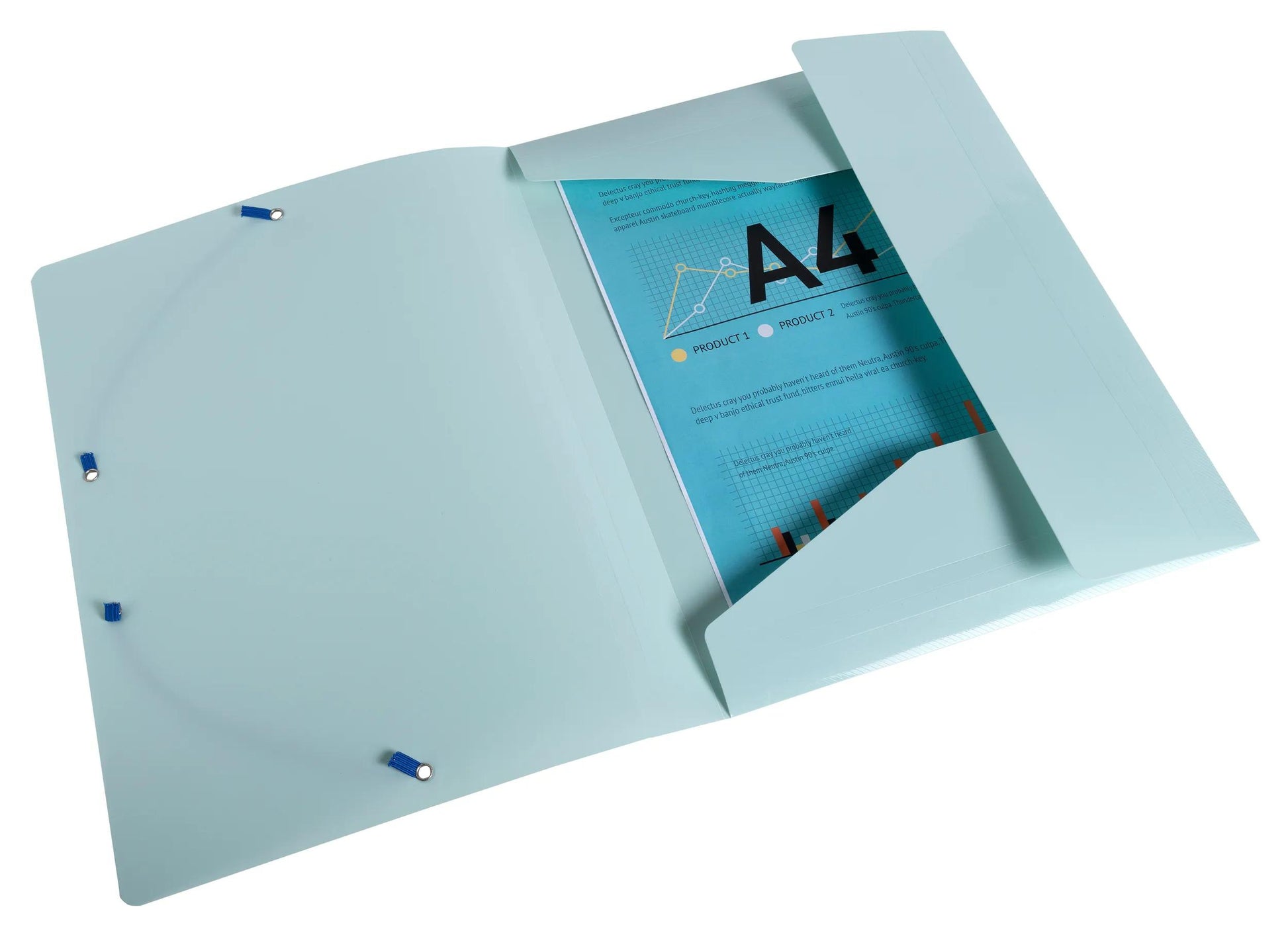Exacompta Gummibandmappe A4 – Gummiband, Polypropylen (PP), mehrfarbig, 3 Klappen, bis 250 Blatt, 4 Stk.