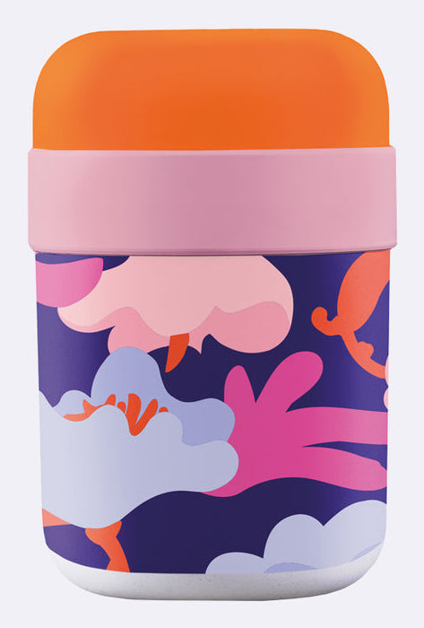 BioLoco Lunchbox 500 ml + 200 ml, Polylactid (PLA), mehrfarbig, für Kinder