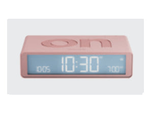 LEXON Flip Classic Digitalwecker – Funk, Snooze, USB, 10,4 × 2,6 × 6,5 cm, Pink