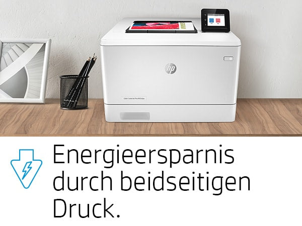 HP Color LaserJet Pro M454dw – A4, Farbe, Duplex, 27 S./Min., 600 × 600 dpi, WLAN/LAN/USB, Papier: 300 Blatt