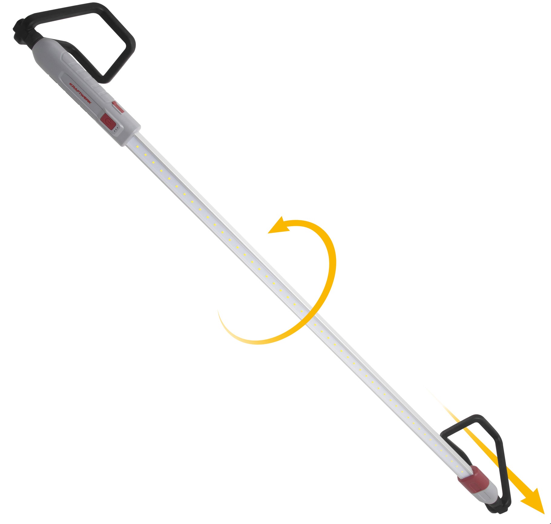 Kraftwerk Taschenlampe 702.004.000 – 2000 lm, dimmbar, 5000 mAh Akku, USB – Grau