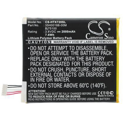 CoreParts Akku – für HTC EVO/ONE/ONE X (unter anderem) – 3,8 V, 2000 mAh – Schwarz