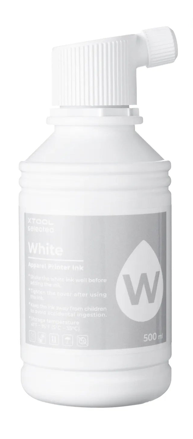 xTool Weisse Tintenpatrone (Original) – 500 ml – für Textildrucker
