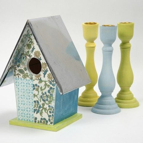 Creativ Company Kerzenständer – Metall & Holz, Braun – 16,5 cm – 1 Stück