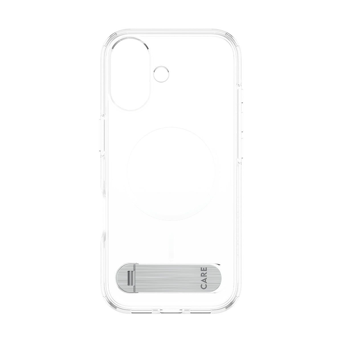 PanzerGlass Backcover CARE – für Apple iPhone 17 – transparent – MagSafe-kompatibel, mit Kickstand