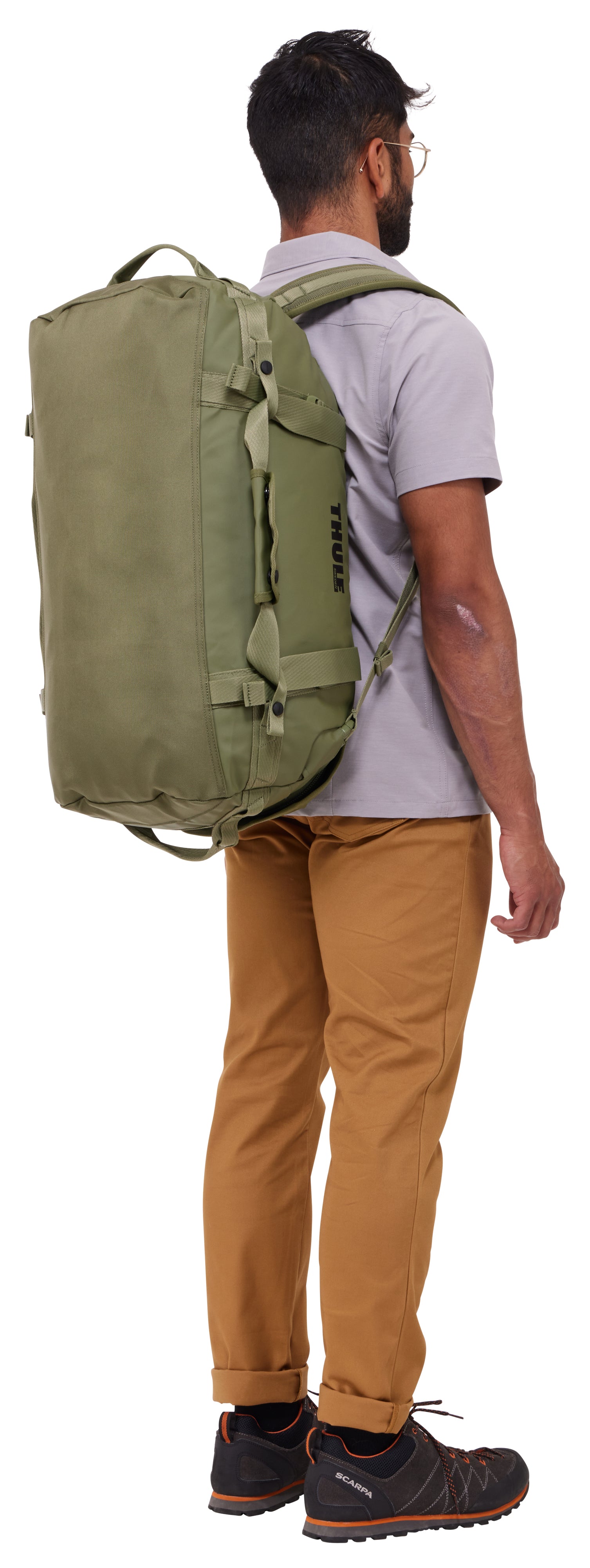 Thule Chasm – Reisetasche, 40 l, Polyester, Olive, 58 × 28 × 33,5 cm