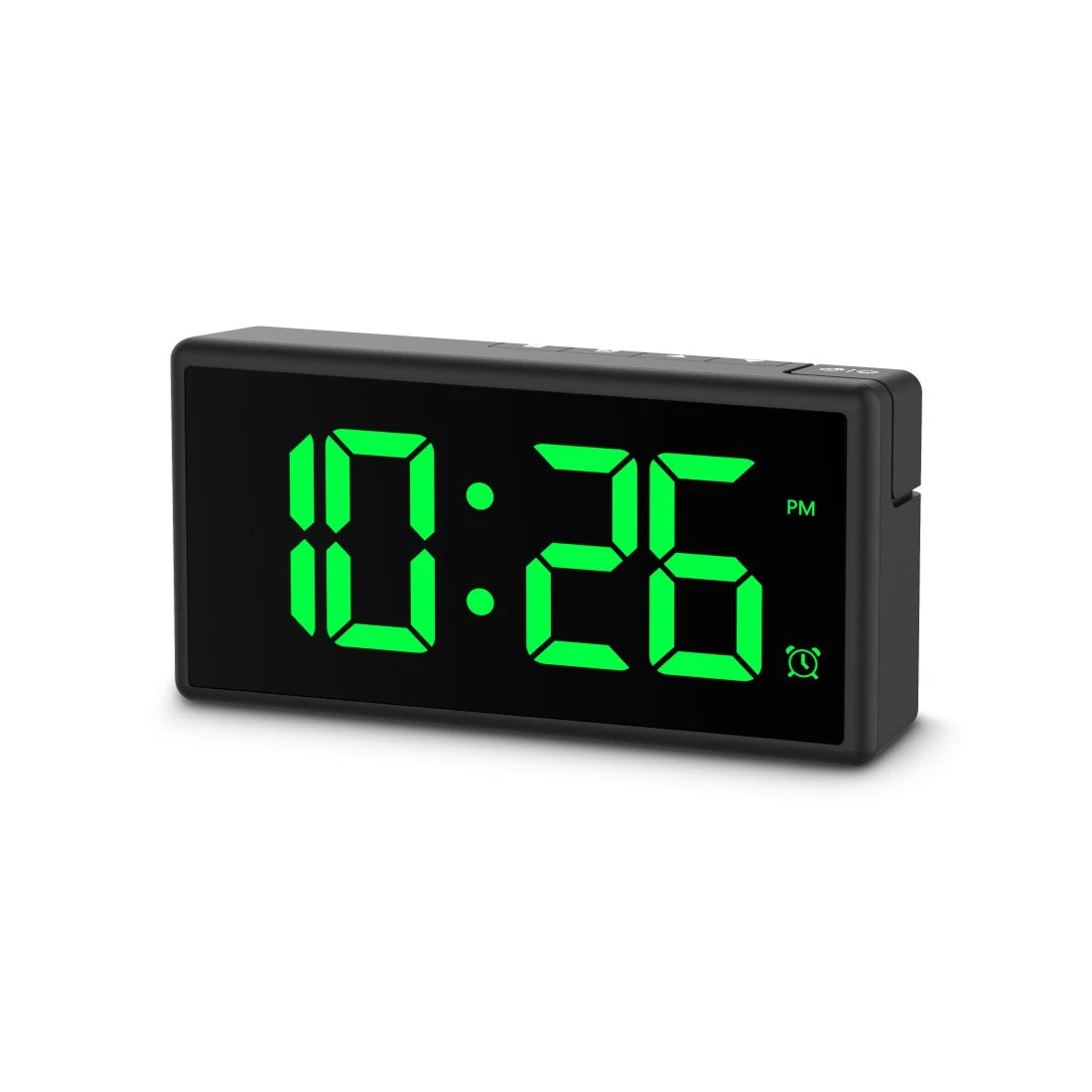 Hama Digitalwecker – Snooze, USB, 15 × 7,5 × 3,4 cm, Schwarz