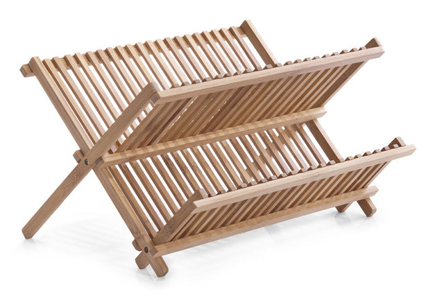 Zeller Present Abtropfgestell 42 × 35 × 25 cm, Bambus, Braun