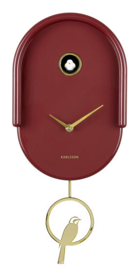 Karlsson Wanduhr Tweet – Schwarz, Kunststoff