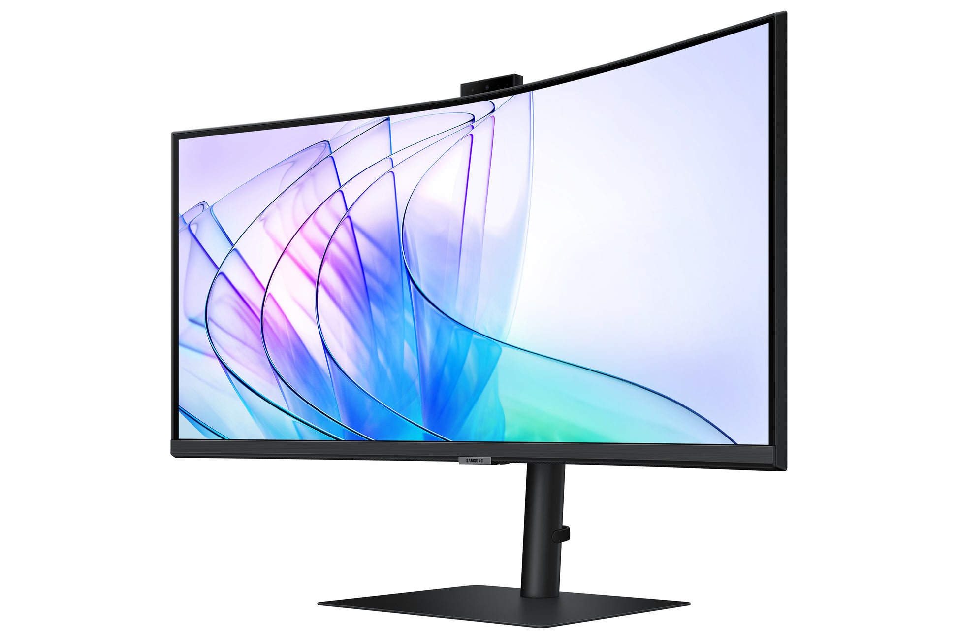 Samsung S65Vc – 34" Curved, 3440 × 1440 (UWQHD), VA, 100 Hz, USB‑C 90 W, Webcam, KVM, LAN