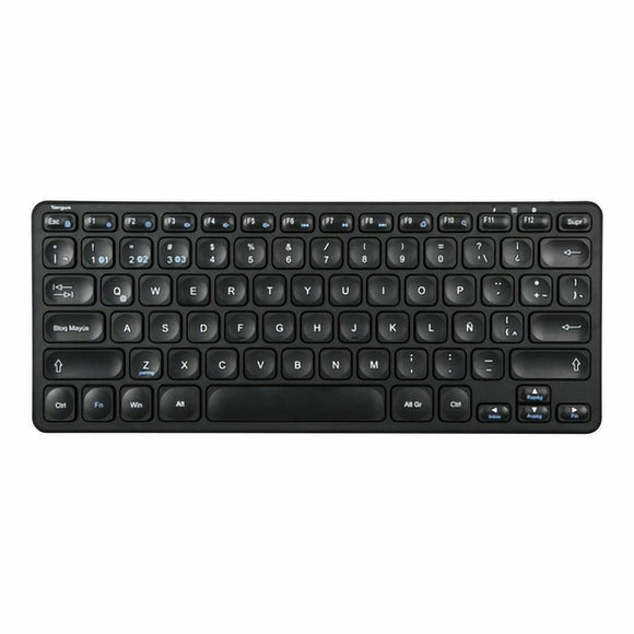 Targus Multi-Device Compact – Tastatur – Bluetooth 5.1 – QWERTY (ES) – Antimikrobiell – Schwarz