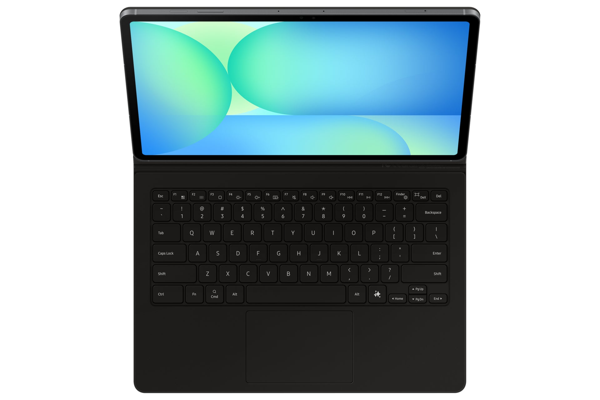 Samsung EF-DX625 – Galaxy Tab S10 FE+, QWERTY, Trackpad, Pogo Pin, Schwarz