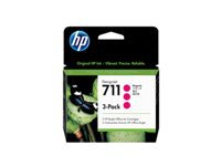 HP Tintenpatronen-Multipack 711, Magenta, 3er-Pack – für Inkjetdrucker/Multifunktionsgeräte
